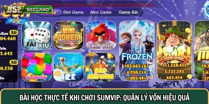 Bài học thực tế khi chơi Sumvip: Quản lý vốn hiệu quả